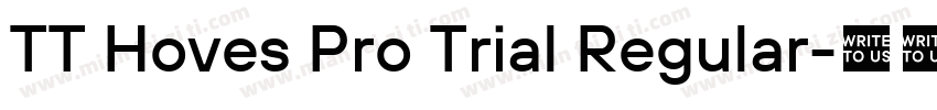 TT Hoves Pro Trial Regular字体转换